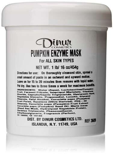 Pumpkin Enzyme Mask Suitable for All Skin Types Exfoliating &amp; Brightening Facial Treatment 16 oz. 454 grams