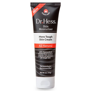 Dr Hess Men's Moisturizer, All Natural Tough Skin Cream with Lanolin, Beeswax, Licorice Root &amp; Chamomile, Hand &amp; Body Lotion to Care for Dry, Damaged Skin, Paraben, Sulfate, BPA &amp; Phthalate Free, 4oz