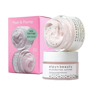 Alpyn Peel &amp; Plump Skin-Smoothing Duo: Wild Huckleberry Recovery Peel 50ml + Melt Moisturizer 50ml