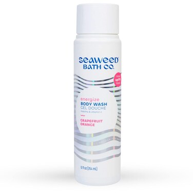 Seaweed Bath Co. Energize Body Wash, Grapefruit Orange Scent, 12 Ounce, Shower Gel for Men &amp; Women, Vegan, Paraben Free, Sulfate Free, Cruelty Free