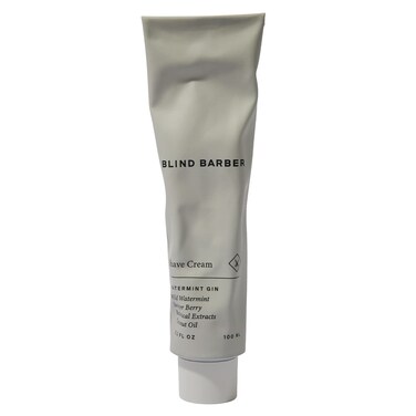 Blind Barber Watermint Gin Shave Cream - Creamy Beard Lather for Men - Protect &amp; Moisturize Sensitive Skin - Good on All Skin Types (3.2oz / 100ml)