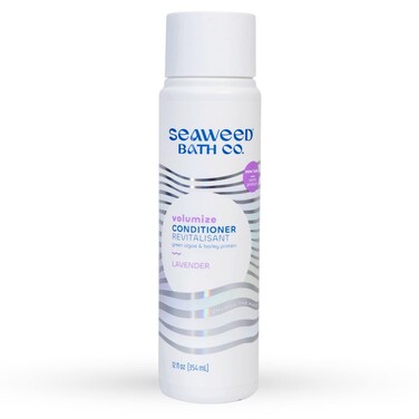 Seaweed Bath Co. Volumize Conditioner, Lavender Scent, 12 Ounce, Sustainably Harvested Seaweed, Green Algae, Barley Protein, For Normal to Fine Hair