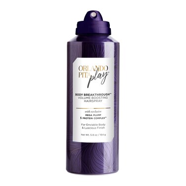 Orlando Pita Play Body Breakthrough Volume Boosting Hairspray, Adds Texture &amp; Fullness, No Parabens, No SLS/SLES, 5.8 Oz