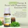 Pranarom USDA Certified Organic Peppermint Essential Oil (15ml), 100% Pure Undiluted Therapeutic Grade from India for Aromatherapy, Diffuser, Topical, Cooling, Massage &amp; Relaxation