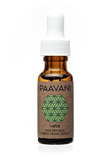 PAAVANI Ayurveda Facial Serum for Dry Skin - Made in USA - Ayurvedic Skin Care Oil - 100% Organic, .5 oz