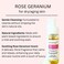 kosmatology&reg; Rose Geranium Face Wash   Smooths Skin   Reduces Fine Lines, Wrinkles &amp; Puffiness   Gentle Foaming Cleanser with Natural Ingredients for Youthful Skin   6 oz