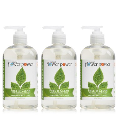 Moisturizing Liquid Hand Soap &ndash; Free &amp; Clear (Unscented) &ndash; Plant-Based + Aloe Vera &ndash; Scented w/ Essential Oils &ndash; Natural Kitchen Hand Wash &ndash; 12 Fl Oz Pump Bottles (Pack of 3)