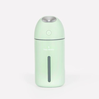 Hey Dewy Wireless, Rechargeable, Self-Care, Skin-Nourishing, Hydrating, Portable Cool Mist Humidifier (Sage)