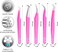 SIVOTE Eyelash Extension Tweezers for Classic &amp; Volume Lashes, 5-Pack, Pink