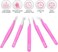 SIVOTE Eyelash Extension Tweezers for Classic &amp; Volume Lashes, 5-Pack, Pink