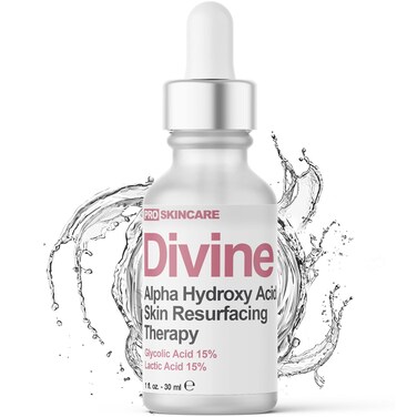 Glycolic Acid &amp; Lactic Acid Peeling Solution - SKIN PERFECTING 30% AHA Liquid, Professional Grade Chemical Face Peel for Acne Scars, Collagen Boost, Wrinkles, Fine Lines - AHA - 1 fl oz