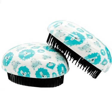 T is for Tame &ndash; Detangling Brush for Toddlers &amp; Kids, Mini Detangler Brush Tames Knots W/Out Tears or Tantrums, Perfect Size &amp; Shape for Kids Hands, Developed by Mom of Twins (Set of 2 Brushes)