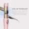 Cool Air Curler Titanium Curling Wand 2 in 1 Hair Flat Iron 1&rdquo; Styler for Loose Curls and Straight Styles, Max 430F, Auto Off, Dual Voltage (Pink)