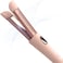 Cool Air Curler Titanium Curling Wand 2 in 1 Hair Flat Iron 1&rdquo; Styler for Loose Curls and Straight Styles, Max 430F, Auto Off, Dual Voltage (Pink)