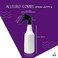 Allegro Combs Plastic Spray Bottle For Water Cleaning Solutions Hair Cutting Mister Squirt Bottle Empty For Plants Oil BBQ Aerosol Made In The USA 16 Oz. 1 Pc. (White)