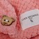 Pink Microfiber Hair Towel, Hair Wraps for Women and Men Wet Hair, Fast Drying Hair Towel, Anti Frizz Head Towels Wrap for Curly Hair, 2 Secure Button (Pink)