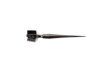 The Swoop Edge Brush Tool 100% Natural Boar Bristles for Laying Down &amp; Styling Edges with Soft Bristles Pointed Edge for Parting Sleek Style &amp; Sculpting Grooming Durable (Black)