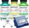 RX Therapy Spa and Hot Tub Aromatherapy Scented Relaxation Bath Salt Crystals - Mind Body and Soul Bundle Gift Set (19 Oz) Includes 5 Point Full Body Massage Tool &amp; Hot Cold Towel (19OZ 3 Pack)