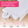 Massage Table Sheets Sets &ndash; 4 Set Bundle, 120GSM Double Brushed Microfiber, Premium Massage Sheets Sets, Spa Bed Sheets for Esthetician, Wrinkle &amp; Oil Resistant, White