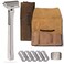 Proof Razor Single Blade Safety Razor CNC Machined Aluminum Metal Made in USA Pivoting Head Smooth Shave Easy Blade Replacement Includes Genuine Leather Case, Suction Cup Holder, and Extra Blades