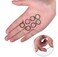 Mini Rubber Bands for Hair Braids, 1.5 cm, 1000 Count, Black