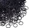 Mini Rubber Bands for Hair Braids, 1.5 cm, 1000 Count, Black