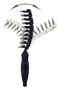 Flex Brush XL&ndash; Vented Hair Brush for Blow Drying, Flexible Bristle Flex Brush for Women &amp; Kids, Detangling, Massages Scalp for Hair Growth, Lightweight &amp; Vented for Faster Drying (Black)