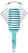 Flex Brush &ndash; Vented Hair Brush (XL) for Blow Drying, Flexible Bristle Flex Brush for Women &amp; Kids, Detangling, Massages Scalp for Hair Growth, Lightweight for Faster Drying (Blue)