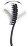 Flex Brush &ndash; Petite Vented Hair Brush Boar/Nylon mix for Blow Drying, Flexible Bristle Brush for Women &amp; Kids, Detangling, Massages Scalp for Hair Growth, Lightweight for Faster Drying (Black)