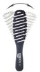 Flex Brush &ndash; Petite Vented Hair Brush Boar/Nylon mix for Blow Drying, Flexible Bristle Brush for Women &amp; Kids, Detangling, Massages Scalp for Hair Growth, Lightweight for Faster Drying (Black)