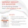 Visha Skincare Mommy Bright Eye Booster 4 in 1 Cream for Dark Circles and Puffiness Under Eyes, Fine Lines and Wrinkles Eye Cream, Safe to Use During Pregnancy and Nursing 0.5oz