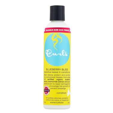 Curls Blueberry Bliss Reparative Leave In Conditioner - 12 oz, Helps Repair Damage and Prevent Breakage, Conditioner for Curly Hair, Wavy, and Coily Hair Types