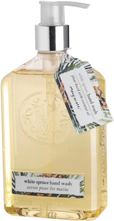 Liquid Hand Soap Naturally Plant Based Hand-Wash with Vitamin E and Fragrant Essential Oils,12-Ounce, White Spruce