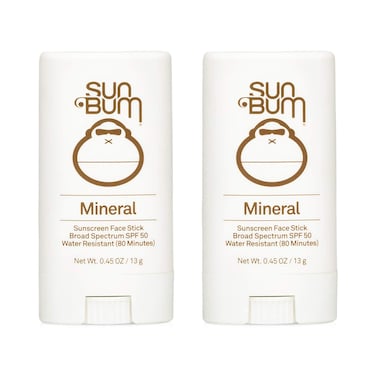 Sun Bum Sun Bum Mineral Spf 50 Sunscreen Face Stick Vegan and Reef Friendly (octinoxate &amp; Oxybenzone Free) Broad Spectrum Natural Sunscreen With Uva/uvb Protection 2 Pack