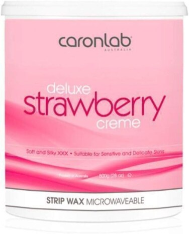 Deluxe Strawberry Cr&egrave;me Strip Wax Microwaveable 1 Count 800 g