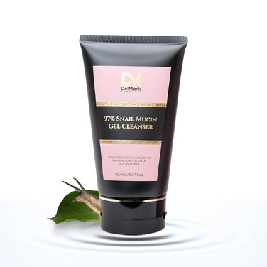 Snail Mucin Gel Cleanser, 5.07 Fl Oz / 150 mL, High Potency Gel Cleanser for Dry &amp; Sensitive Skin with Mucin 97% Power - Korean Skincare