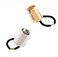 Gothic Punk Metal Ponytail Holder - 2PCS Hair Ties, Cuffs with Buckles, Hair Ropes and Rings for Thin Hair (Gold + Silver)