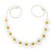 3PCS Daisy Flower Headband Sunflower Hair Wreath Floral Fall Boho Sunflower Crown Hippies Daisy Hair Garland Adjustable Bridal Headpiece for Wedding Festivals Photo Props (White)