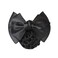 3 Pcs Lady Women Girls Black Bowknot Decor Snood Net Barrette Hair Clip Bun Hair Cover Hair Holder Clamp for Postal Bank Hotel Business Work Hair Accessories (Black)
