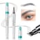 Eyebrow Pencil Eyebrow Microblading Pen - Eye Makeup Eyebrow Pen Micro 4 Point Brow Pen Lift &amp; Snatch Eyebrow Microblading Pen Long-Lasting Waterproof Natural Eyebrow Hair (Dark Gray)