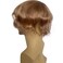 European Virgin human Hairpiece for Men&rsquo;s Toupee Ultra Transparent Thin Skin PU Replacement Hair Pieces 10&rdquo;x8&rdquo; Base Size #21 Ash Blonde Color