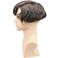 Swiss Full Lace Men&rsquo;s Toupee 1B Black Color Real Human Hair Mixed 20% Grey Synthetic Hair Replacement for Men Hairpiece
