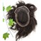 Men's Hairpiece European Human Hair Toupee 9x7inch Swiss Lace Skin PU Back Hair Replacement Wig #2 Dark Brown Color