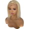12inch Men's Hairpiece European Human Hair Toupee 10x8inch HD Swiss Lace Super Thin Skin Back Hair Replacement Wig #613 Blonde Color for Men and Women