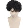Toupee for Men European Human Hair Replacement System Hairpieces Soft Thin Super Full Swiss Lace Toupee 10&rdquo;x8&rdquo; Base Small Curly Natural Black Color