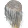 Swiss Full Lace Men&rsquo;s Toupee Real Human Hair 1B Mixed 80% Grey Synthetic Hair Replacement for Men Hairpiece 12inch Long Hair