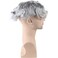 Toupee Mono Lace with PU around and French Lace in Front Men's Toupee 20% 1B Black Color Mixed 80% Grey Hair Replacement Hairpiece for Men 10x8inch