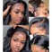 2Pcs/Pair HD Swiss Lace Pre Plucked Hairline Baby Hair Wigs Stripes Brazilian Human Virgin Hair Edge Reusable More Natural Color Full Lace Front Wigs for Women