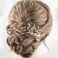 Asooll Bride Wedding Hair Comb Gold Leaf Rhinestone Bridal Hair Piece Crystal Hair Clip Hair Accessories for Women and Girls