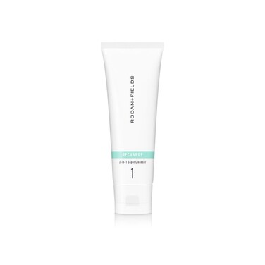 RODAN + FIELDS RECHARGE 3-in-1 Super Cleanser   125 mL   Daily Exfoliating Gel Cream Face Wash with Australian Lime Pearl Extract &amp; Electrolytes   Removes Makeup, Oil, &amp; Dirt   Smoothing Skin Care